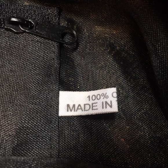 HOBO Hippie Bag 100% Cotton Metallic Handmade Elephant Emblem Black Gold - Picture 9 of 10